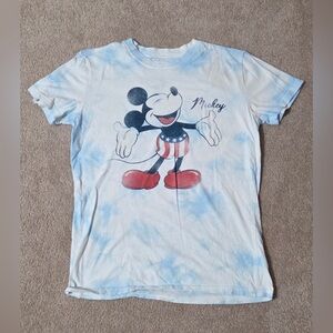 Women’s Size Small Disney T-Shirt Blue/White Tie Dye